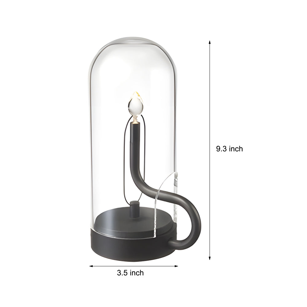 Praktische kabellose Akku LED Tischleuchte, USB aufladbar, für flexibles Ambiente Licht überall.