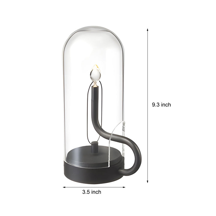 Praktische kabellose Akku LED Tischleuchte, USB aufladbar, für flexibles Ambiente Licht überall.