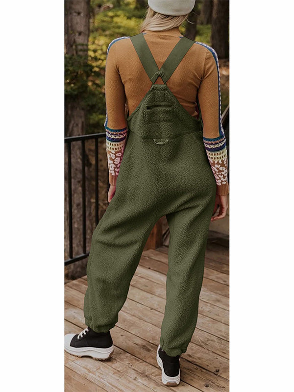 Komfortabler Damen Thermo Fleece Overall für kalte Tage, sportlich-elegant.