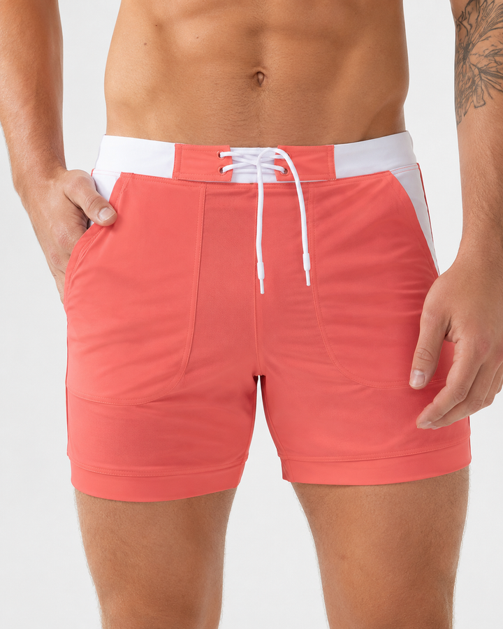 Herren schnelltrocknende Schwimmshorts für Strand & Pool. Komfortable Badehose für Wassersport & Freizeit im Sommerurlaub.
