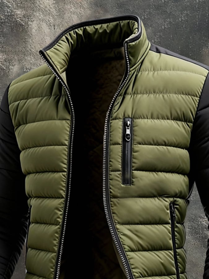 Grüne Herren Freizeitjacke, vielseitig & lässig. Eine moderne Übergangsjacke für entspannte Outdoor-Looks.
