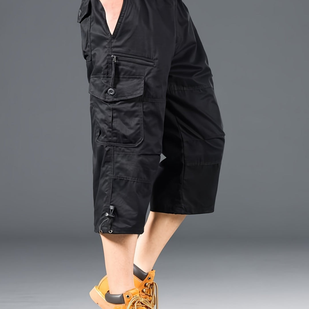 Komfortable Herren Cargo Shorts, extra lang, ideal für entspannte Tage im Freien.