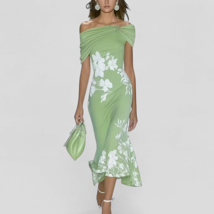 Elegantes Damen Midikleid für Freizeit & besondere Anlässe, in stilvollem Design. Perfekt als Sommer- oder Alltagskleid.
