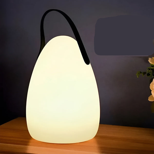 Robuste wasserdichte LED Außenleuchte, kabellos, für Terrasse und Balkon geeignet.