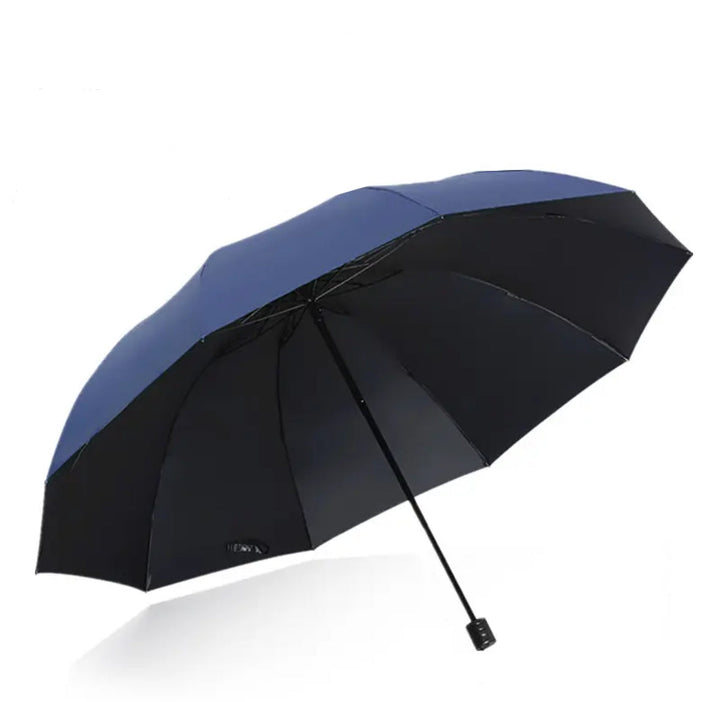XXL Familien Regenschirm, faltbar und winddicht, mit 130cm Spannweite für 3 Personen bei jedem Wetter.