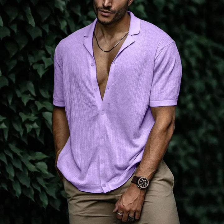 Strandtaugliches Herren Kurzarmhemd für entspannte Tage & Urlaubs-Looks. Perfektes Sommerhemd.
