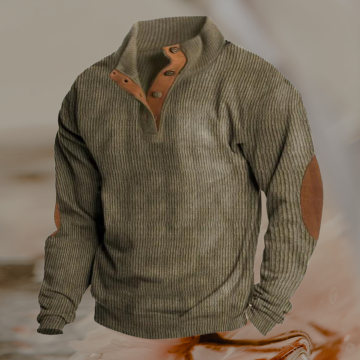 Moderner Langarm-Pullover für Herren, bietet Komfort und stilvolle Männermode für jeden Tag.