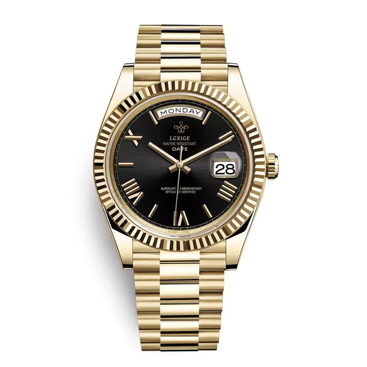 Edle Herrenuhr mit Datumsfunktion, ideal für Business & Freizeit, ein klassisches und vielseitiges Accessoire.