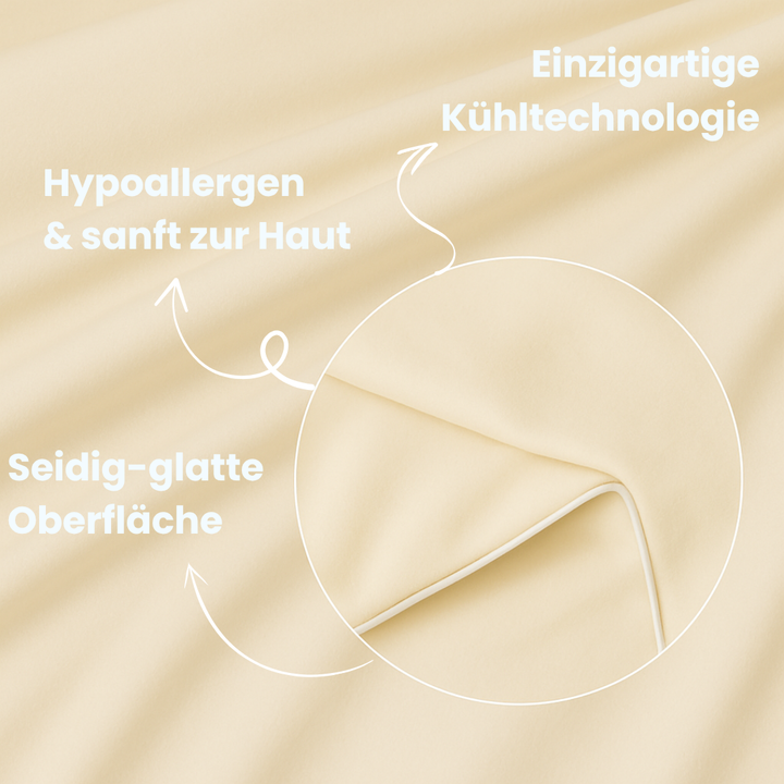 Kühlende Schlafdecke unisex mit Eisseide-Technologie, ideal gegen Schwitzen & für Komfort.