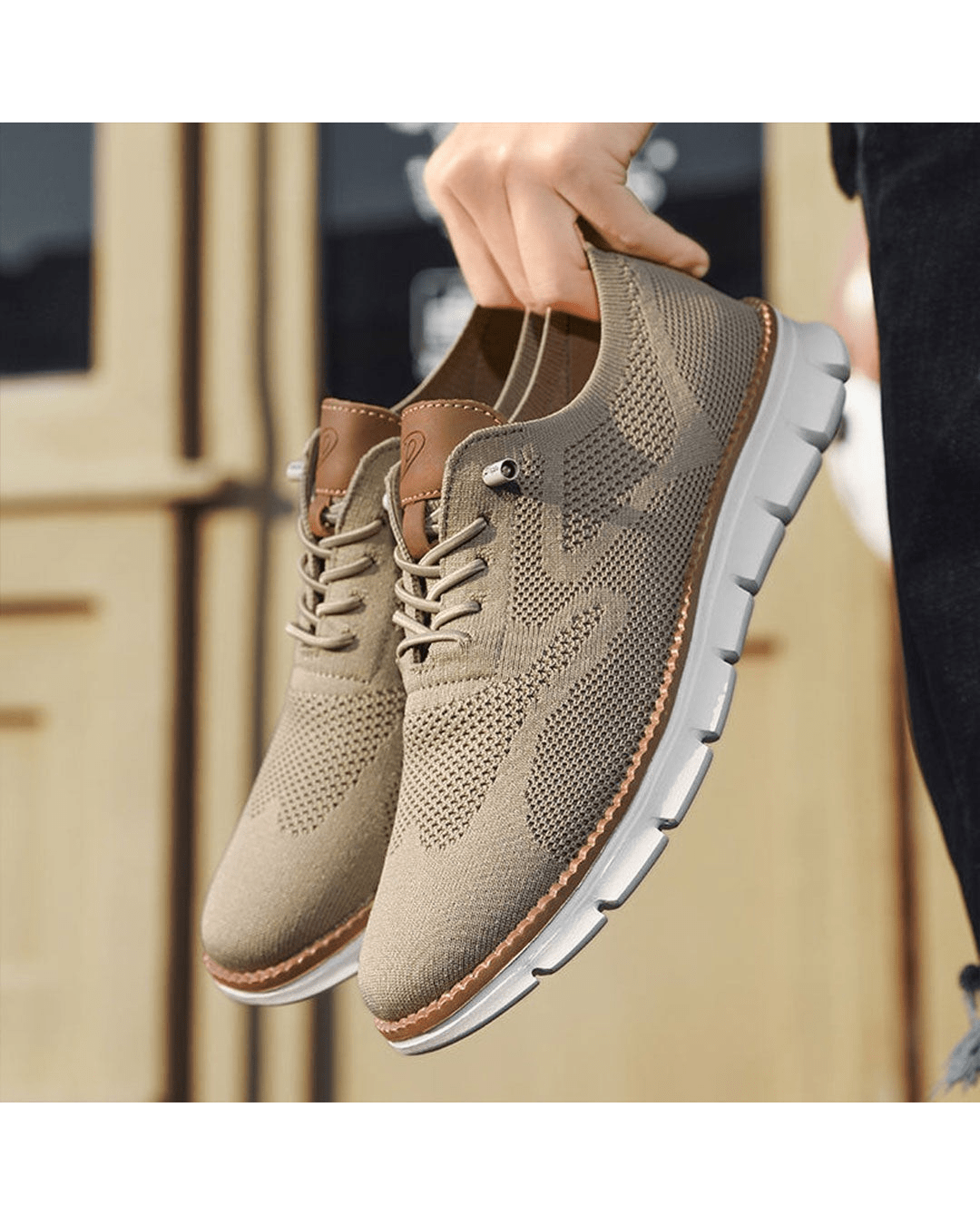 Lässige Herren Sneaker mit orthopädischer Einlegesohle, bietet optimalen Komfort & Fußstütze.