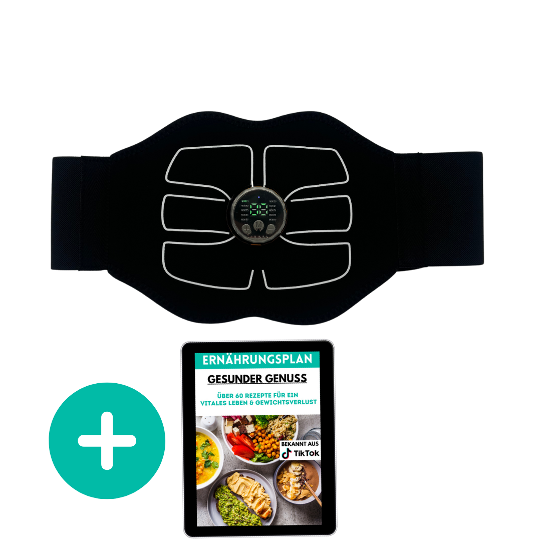 CorePulse EMS-Bauchtrainer: Wiederaufladbar, effektiv, für Bauchmuskeln, Fettverbrennung & Coretraining.