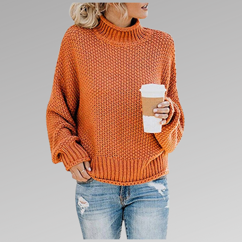 Damen Winter Strickpullover Oversize. Gemütlicher, warmer Damenpullover für kalte Tage im lässigen Stil.