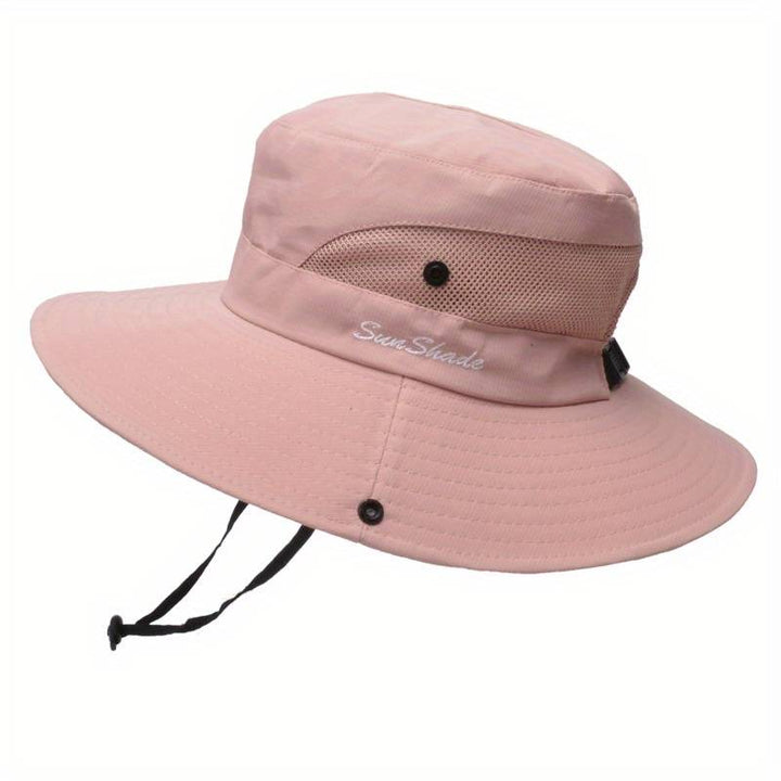 Damen Sommerhut mit UV-Schutz, faltbar und chic, für alle Outdoor-Aktivitäten.