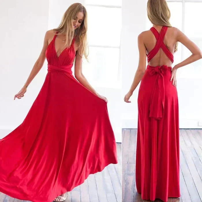 Elegantes Damen Wickelkleid Isla für Herbst und festliche Anlässe. Vielseitiges Design mit Komfort.