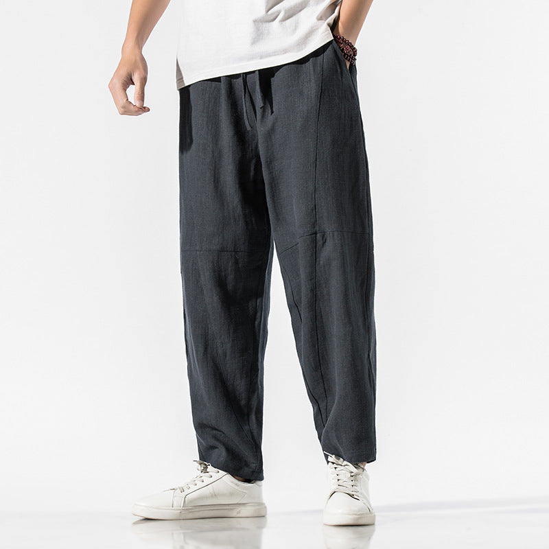 Komfortable Unisex Jogginghose mit weitem Bein, knöchellang, ganzjährig tragbar für Freizeit.