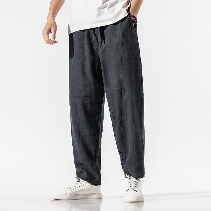 Komfortable Unisex Jogginghose mit weitem Bein, knöchellang, ganzjährig tragbar für Freizeit.