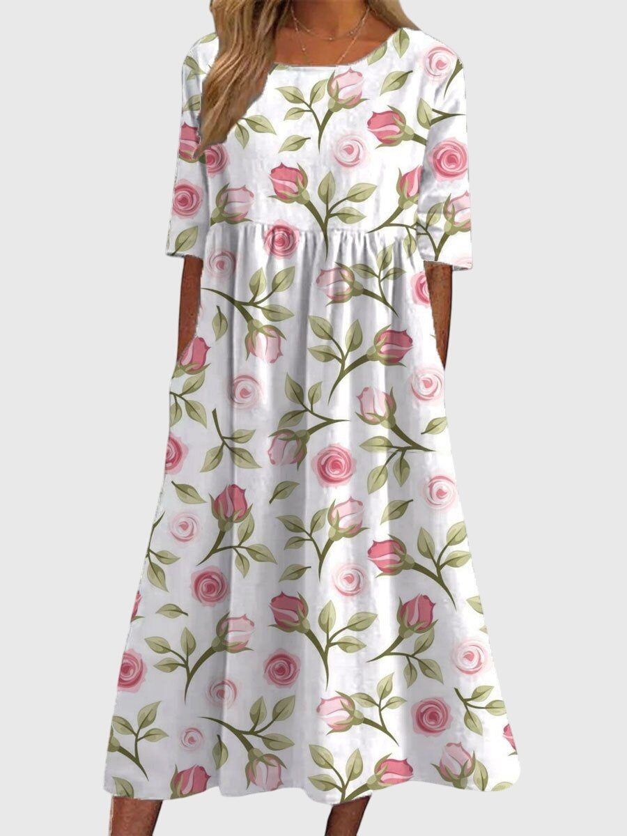 Schmeichelhaft geschnittenes Damen Sommerkleid in Mintgrün, elegant und fließend für einen stilvollen Auftritt.