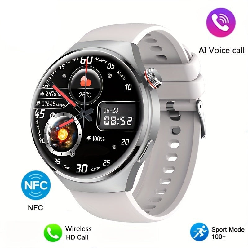 Stilvolle Herren NFC Smartwatch Orion für Business-Look, moderne Uhr mit NFC-Technologie und elegantem Design.