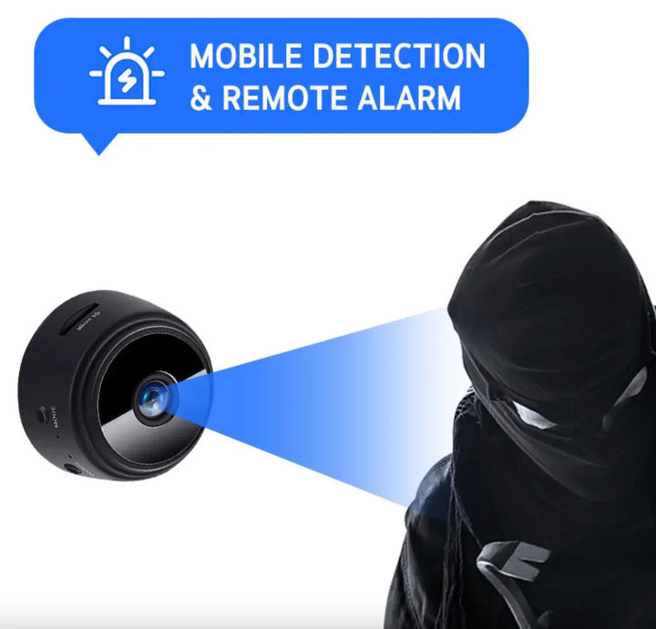 Smart Home Mini Kamera 1080p WLAN, magnetisch zur diskreten Hausüberwachung mit Nachtsicht.
