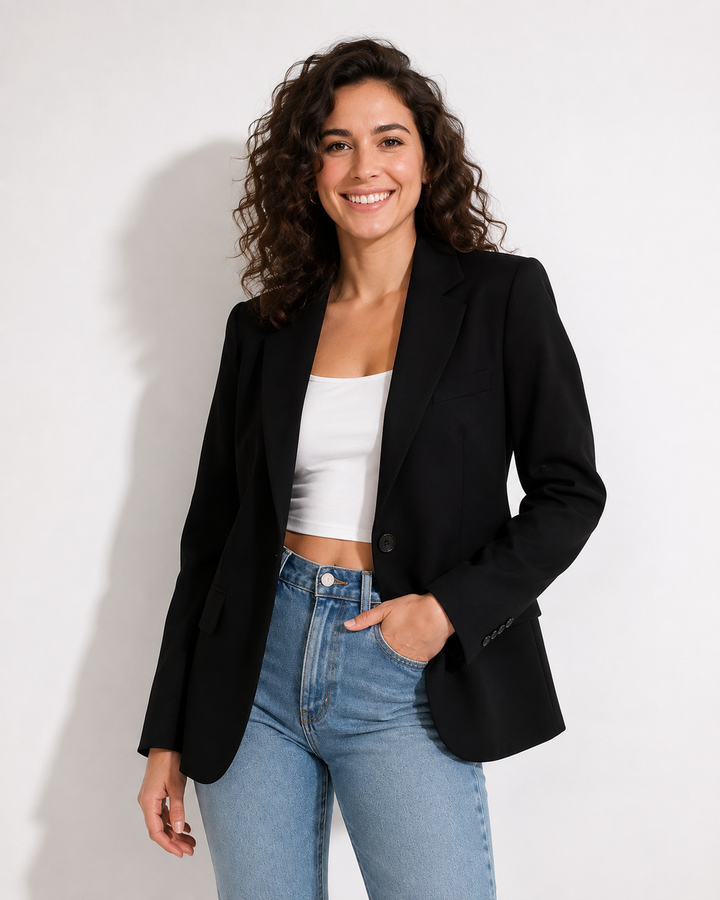 Stilvoller Damen Blazer für urbanen Look, perfekt für Büro & Feste.