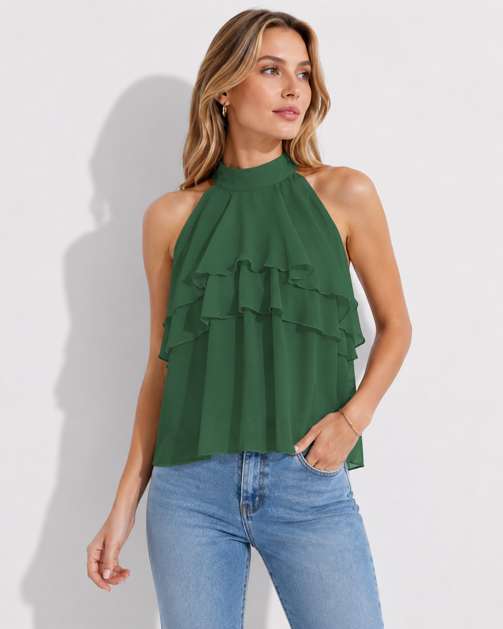 Stylisches Damen Top für den Sommer, elegant und vielseitig. Perfekt für Freizeit & Urlaub.