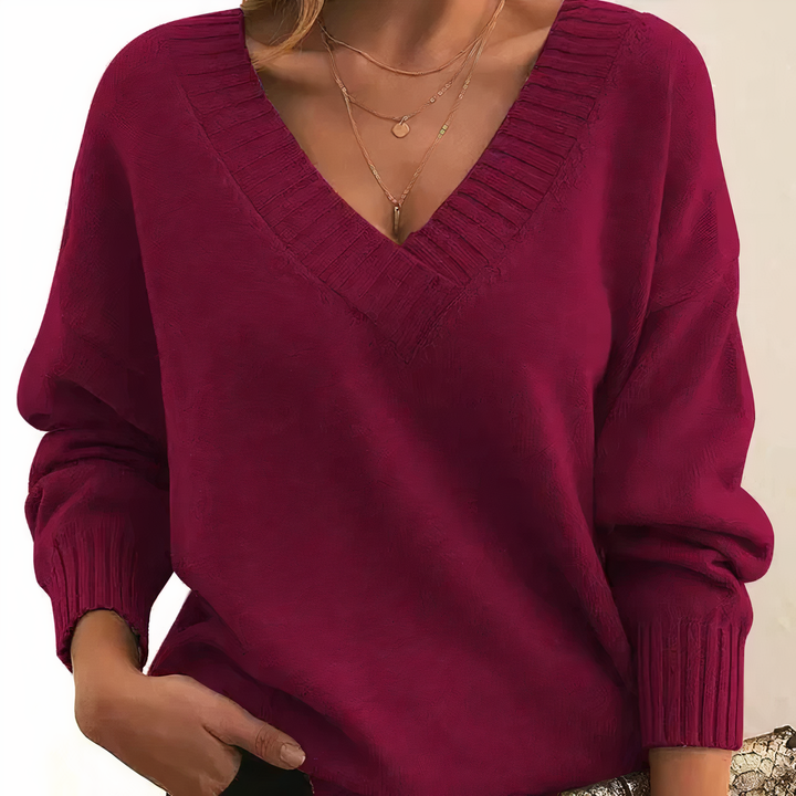 Isabella Damen Kaschmir Pullover, V-Ausschnitt, ultraweich, elegant & vielseitig für jede Frau.