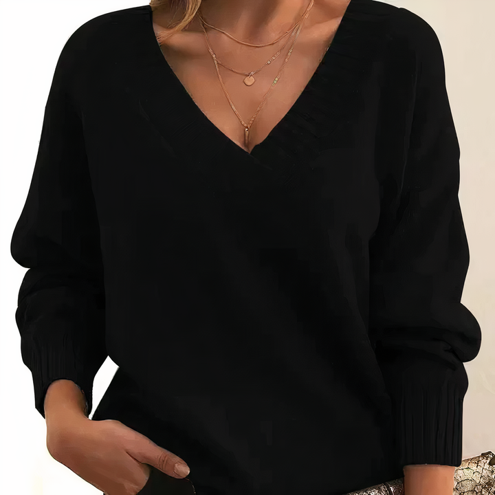 Eleganter Damen-Strickpullover für Herbst & Winter in weicher Qualität mit langen Ärmeln für Komfort & Wärme.