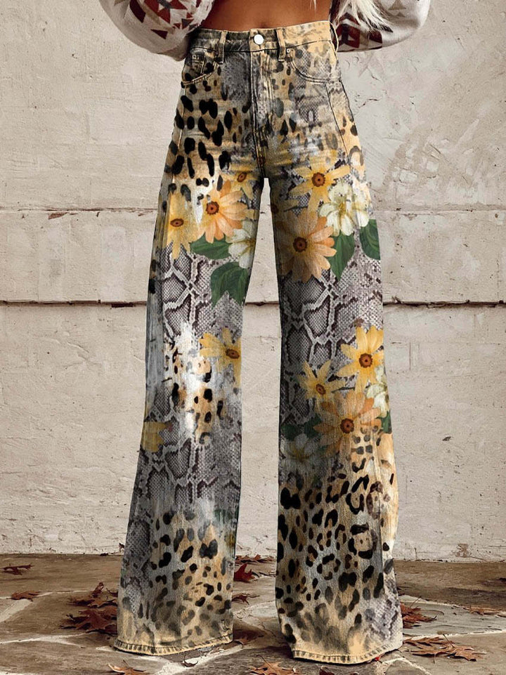Sommerhose für Damen: Weite Passform, leichter Stoff und einzigartiges Printmuster.