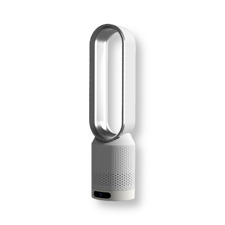 Moderner 3-in-1 Turmventilator mit Luftkühler-Funktion, 8 Stufen & Oszillation für leises Kühlen im Homeoffice/Schlafzimmer.