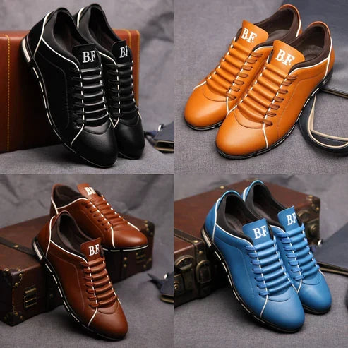 Elegante Herren-Sneaker. Komfortable Bequemschuhe mit flacher Sohle für Männer, perfekt für Frühling & Sommer.