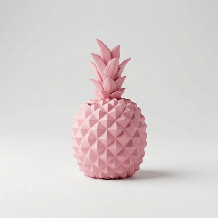 Dekorative Ananas Spardose, farbenfrohes Sparschwein ideal als Tischdeko & modernes Wohnaccessoire.