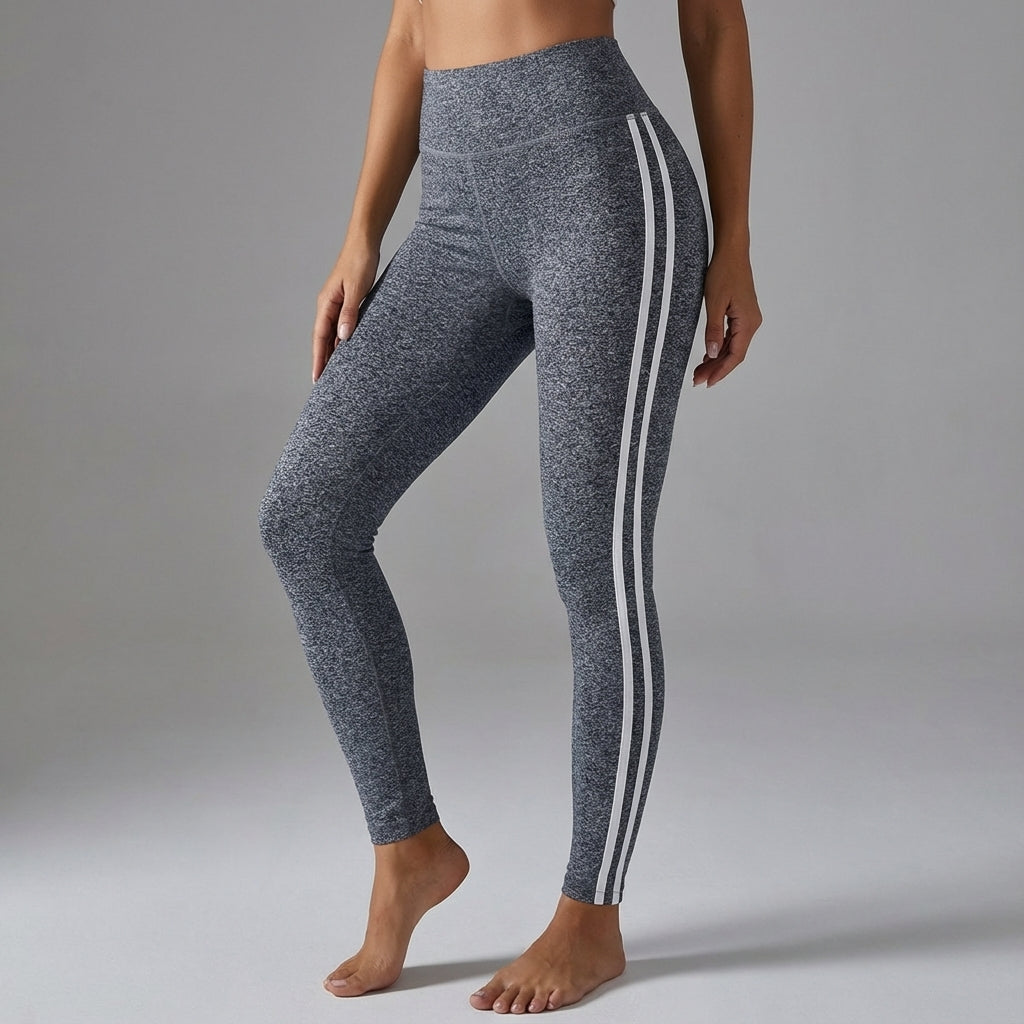 Rückansicht der Raquel Damen Fitness Leggings, betont hohe Taille & blickdichten Stoff.