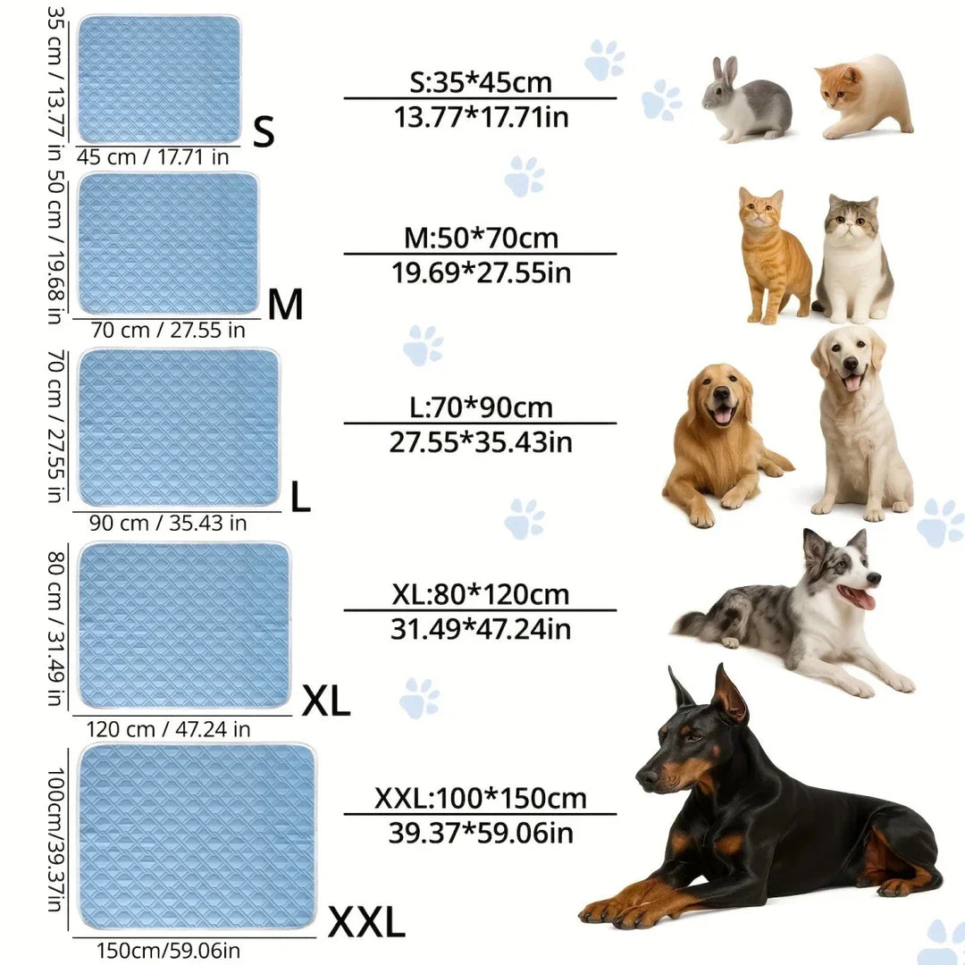 Pflegeleichte, atmungsaktive Kühlmatte für Haustiere; weiche Hundematte & Katzenmatte für entspannte Sommerzeit.