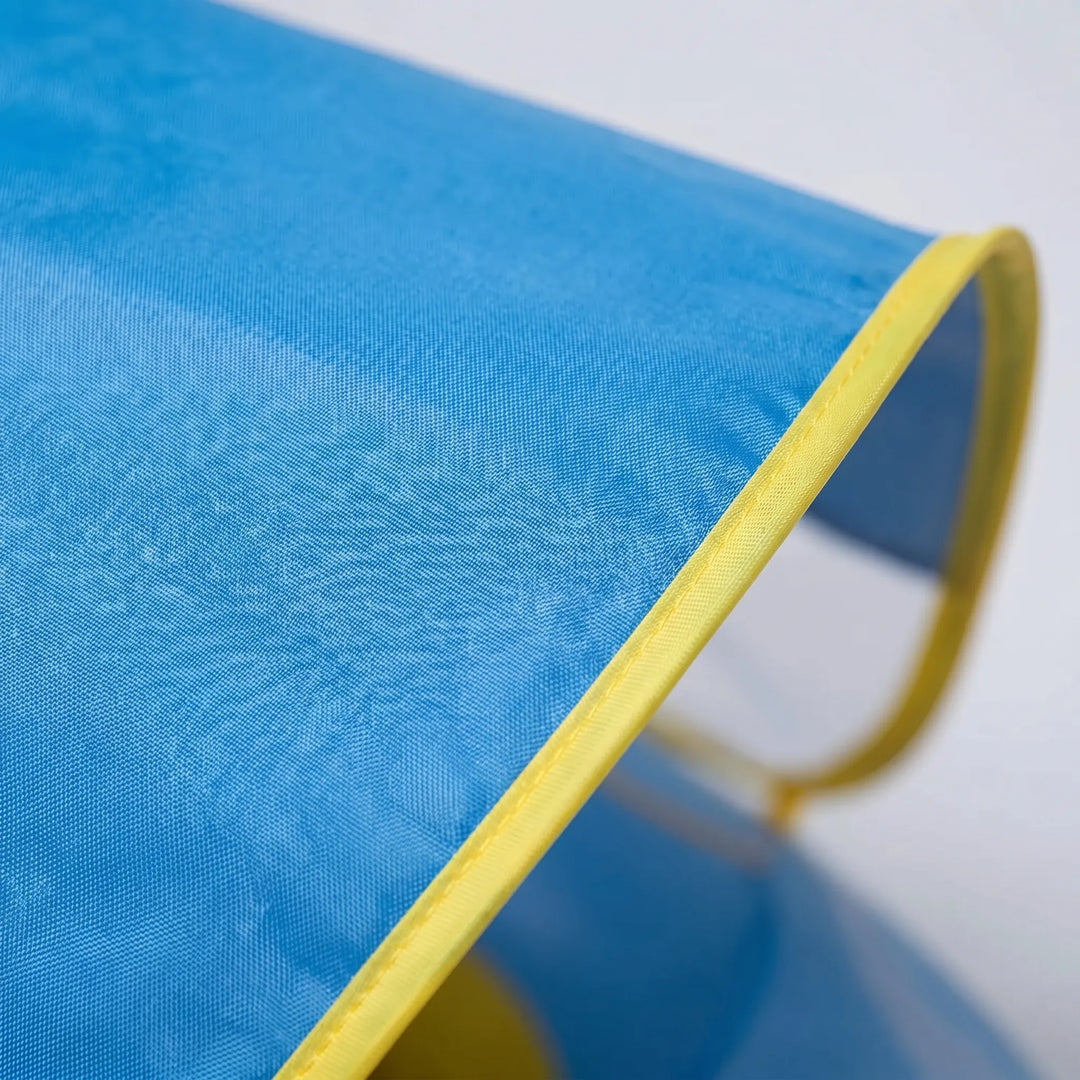 Aufblasbares Wasserspielzeug: Kinderschwimmsitz im Auto-Design mit abnehmbarem Sonnendach.