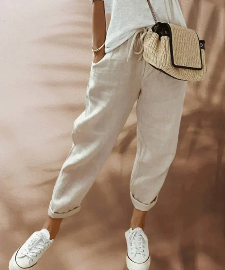 Modische & bequeme Damenhose, perfekt für Freizeit & Büro. Stylische vielseitige Hose für jede Frau.