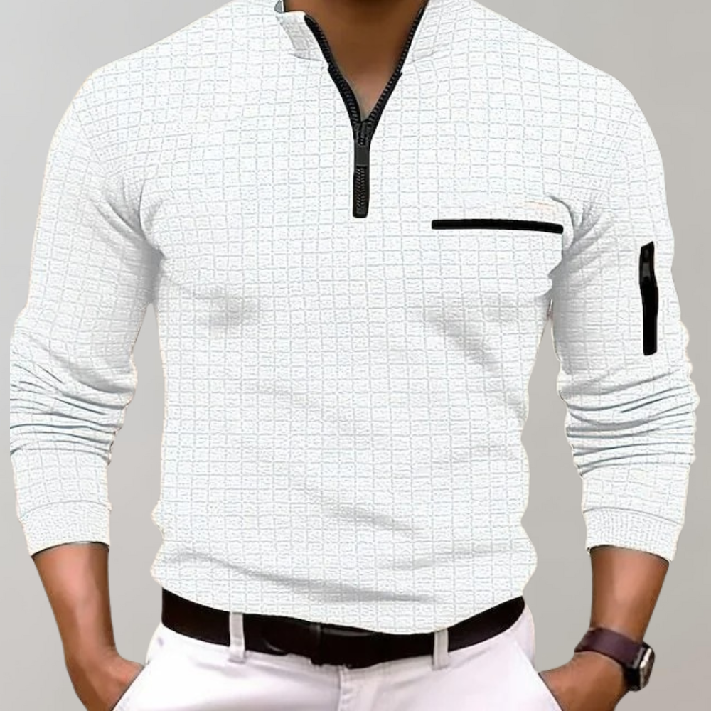 Hochwertiges Herren Poloshirt, klassisch & komfortabel, perfekt für eleganten Smart Casual Stil im Sommer & Freizeit.