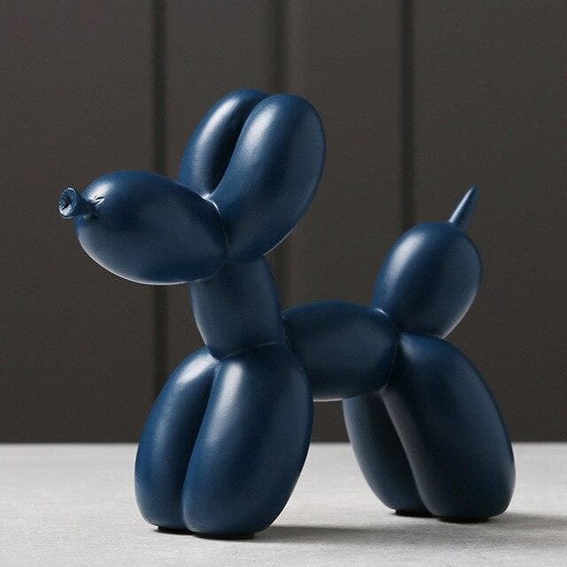Zeitgenössische Ballonhund Skulptur, verspieltes Designobjekt & Blickfang für modernes Wohnen.