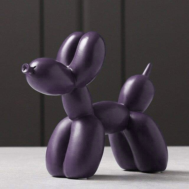 Reflektierende Ballonhund Tierfigur, elegantes, modernes Wohnzimmer-Dekor und Kunstwerk.