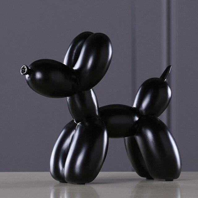 Hochglanz Ballonhund Dekoration, verspieltes Designobjekt & moderner Blickfang für Zuhause.