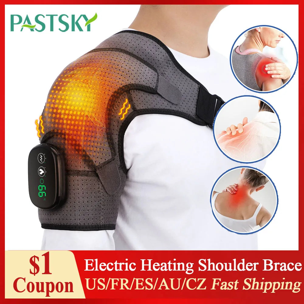 Tragbare, wiederaufladbare beheizte Bandage mit Vibration für effektive Wärmetherapie.