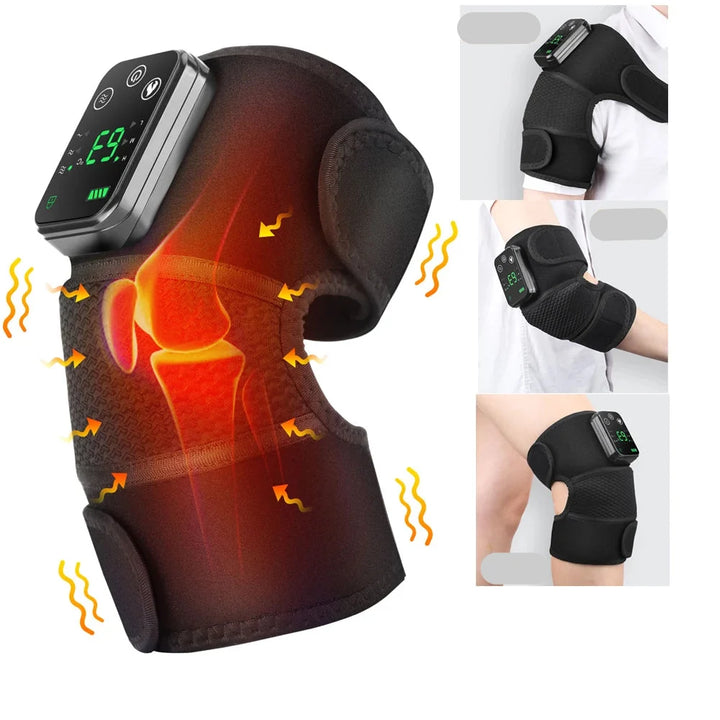 Beheizte Bandage mit Vibration lindert Schmerzen an Schulter & Knie und fördert Wohlbefinden.