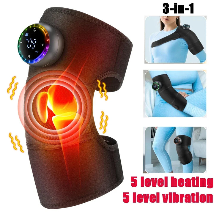 Beheizte Bandage zur Wärmetherapie & Vibrationstherapie für Gesundheit und schnelle Erholung.