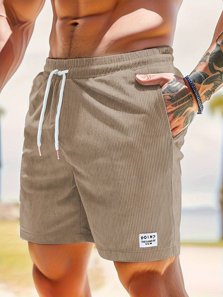 Bequeme Männer Badeshorts in Grau, ideal zum Schwimmen, Surfen und für Strandaktivitäten.