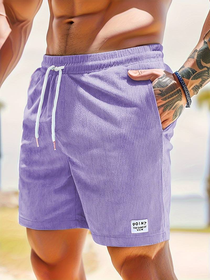 Leichte Urlaubsshorts für Männer in Mintgrün, bequeme Kurze Hosen für heiße Sommertage.