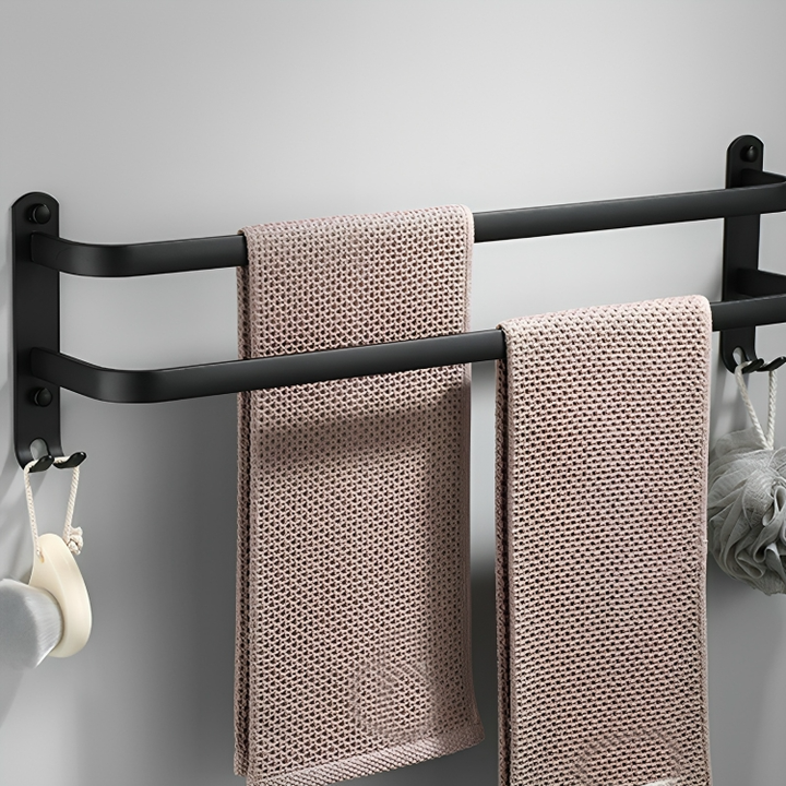 Minimalistischer Wand Handtuchhalter aus Metall, schlichtes Design fügt sich nahtlos ins Bad ein.