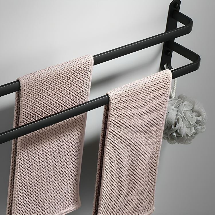 Detailansicht: Metall Haken am Wand Handtuchhalter, perfekt für Handtücher, Lappen & Zubehör.