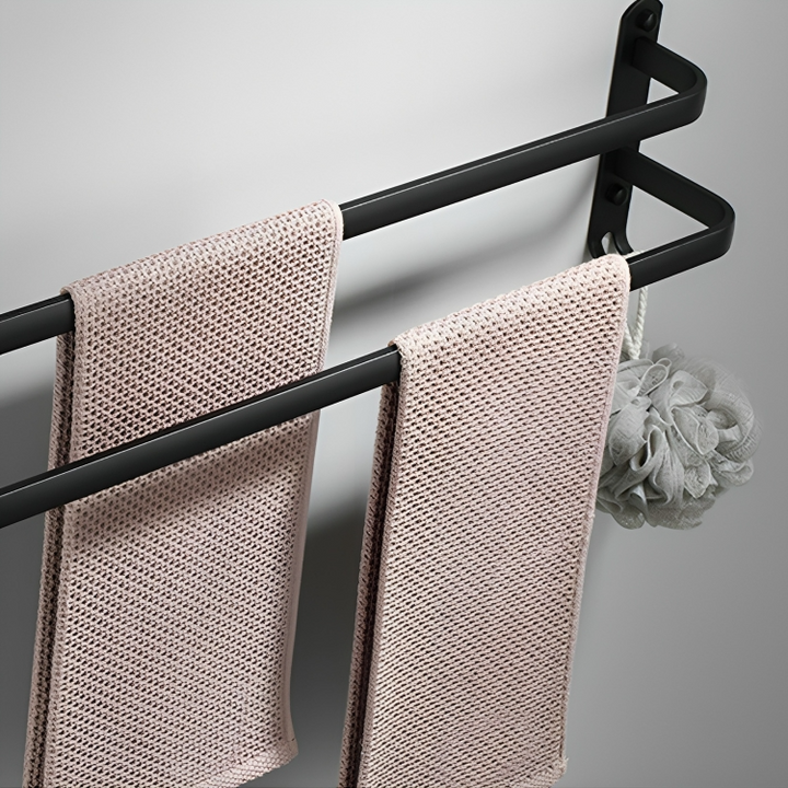 Detailansicht: Metall Haken am Wand Handtuchhalter, perfekt für Handtücher, Lappen & Zubehör.