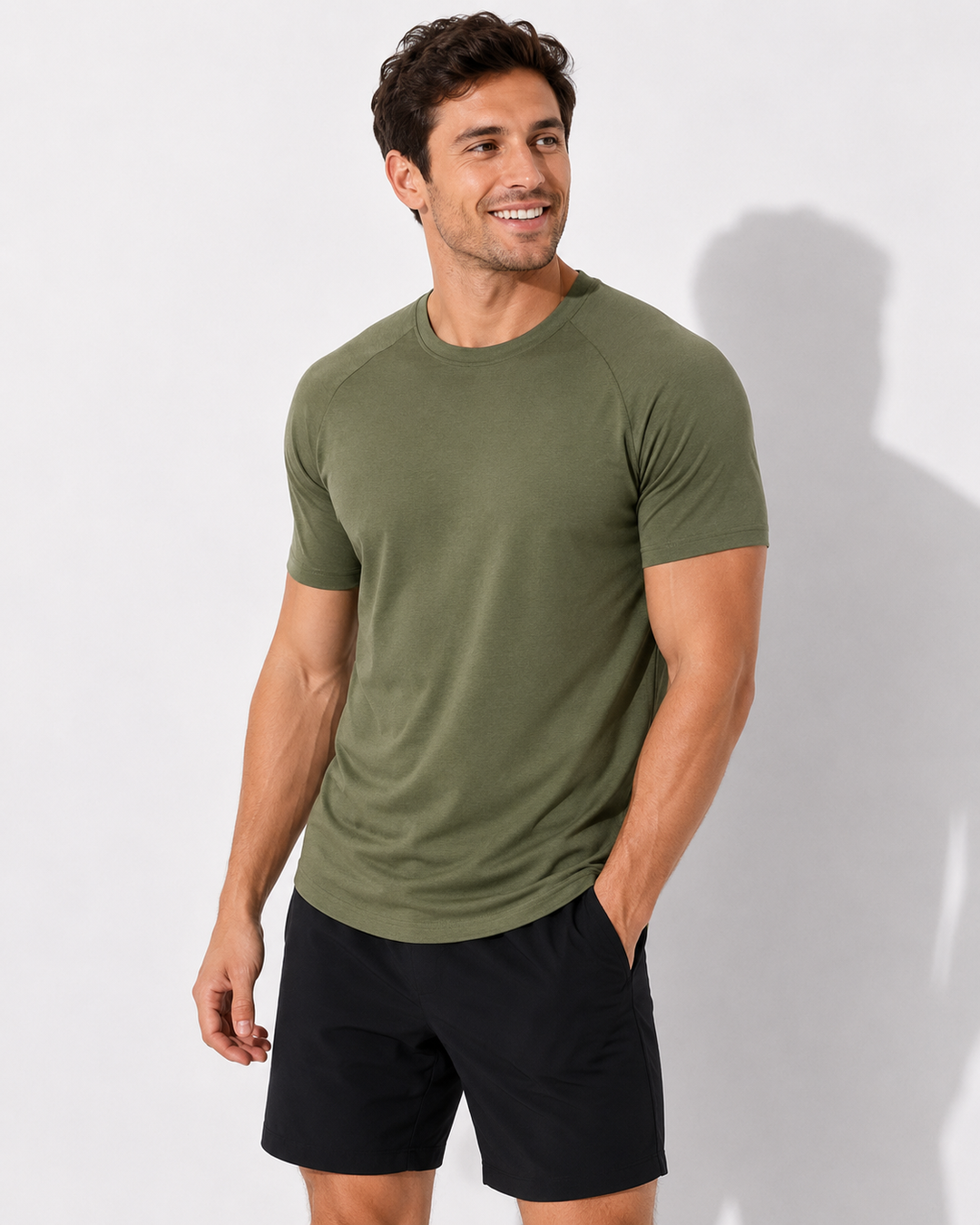 Herren T-Shirt mit bequemem, modernem Schnitt. Casual Kurzarm-Shirt mit Rundhals, perfekt für einen entspannten Look.