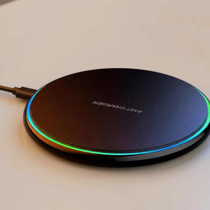 Leistungsstarkes 30W Universal-Ladegerät für kabelloses Schnellladen aller kompatiblen Smartphones.