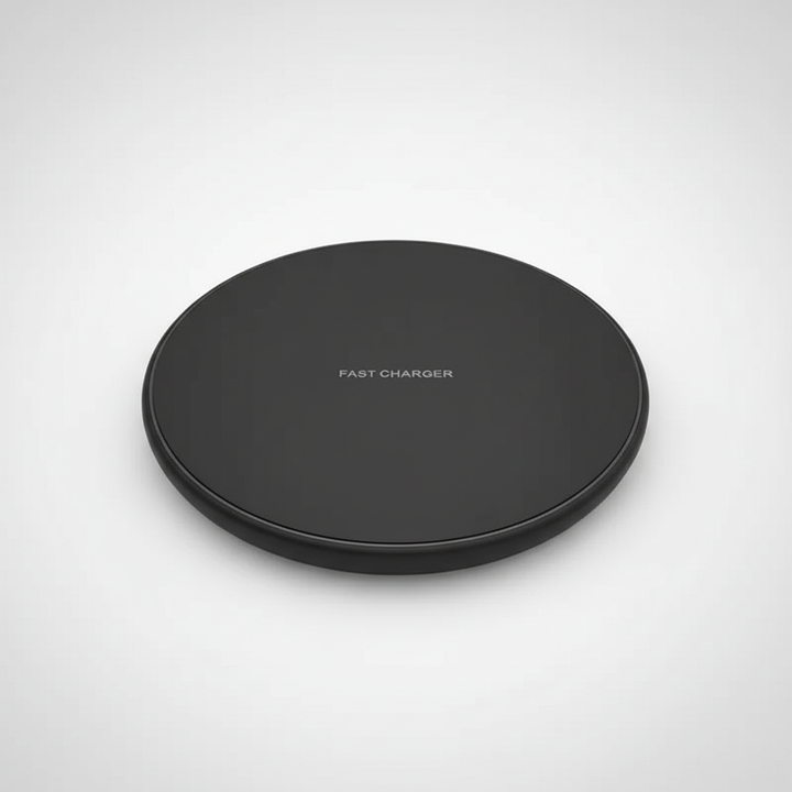 Kabelloses 30W Ladegerät für schnelles Aufladen von Smartphones, perfekt für den Schreibtisch im Büro oder Zuhause.